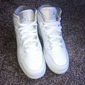 White and gray Air Jordan